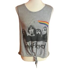 Wetseal Pink Floyd Cropped Belly Top